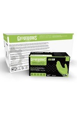 GLOVEWORKS HD Green Nitrile Industrial Gloves, 8 Mil, Case of 1000 Size Large picture