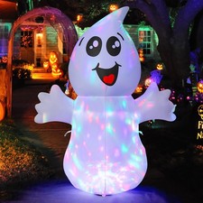 GOOSH 5 FT Halloween Inflatable Ghost Outdoor Decoration with Magic Light, picture