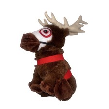 Target Bullseye Dog Reindeer Costume Plush Holiday Mascot Brown Red picture