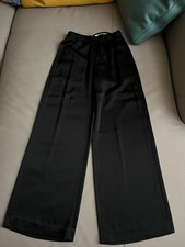 Aritzia Wilfred The Lodge Pant Satin Wide Leg Drawstring New with Tag picture