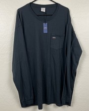 NWT NOAH Core Logo Pocket T Shirt Long Sleeve Mens 2XL Black Made In USA NEW picture
