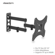Leadzm Full Motion TV Wall Mount Swivel Tilt 26 27 32 36 37 39 40 42 50 55 Inch picture
