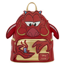 Loungefly Mulan Mushu Glitter Cosplay Mini Backpack picture