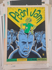 PEARL JAM SEATTLE 1996 POSTER AMES WARD SUTTON SCREEN PRINT NO CODE KEY ARENA RA picture