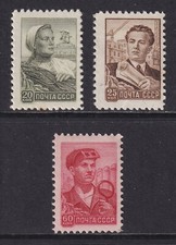 RUSSIA 1958 Definitives (Recess Printed) Perf 12½ SG 2250-2252 MNH/** (CV £52) picture