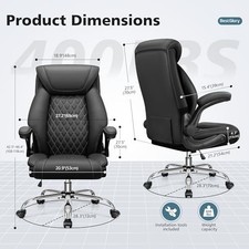 BLACK - GENERIC OFFICE CHAIR, ERGONOMIC HIGH BACK HOME OFFICE DESK CHAIR, BIG picture