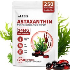 Astaxanthin 24mg | 250 Softgels | 250-Day Supply 250 Count (Pack of 1) picture