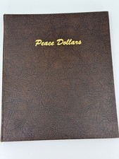 WOW-Complete 24 PC 1921-1935-S Silver Peace Dollar Set  Dansco Album Mostly Unc+ picture