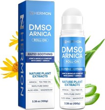 Hermon DMSO Arnica Roll-On: 99.9% Pure Pharmaceutical Grade with Magnesium, Aloe picture