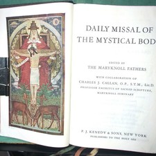 Maryknoll Daily Missal Of The Mystical Body  LOT Y picture