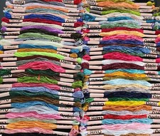 100 Shiny Silk Rayon Cross Stitch Embroidery Threads Lot Embroidery Thread Floss picture
