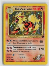 Blaine's Arcanine Holo Rare Unlimited G2 001/132 LP picture