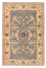 Vintage Hand-Knotted Area Rug 4'0