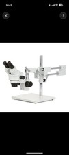 AmScope SM-4BZZ 3.5X-180X Binocular Stereo Microscope Double Boom NEW picture