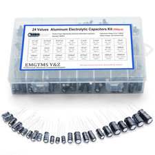 500Pcs 24-Value Aluminum Electrolytic Capacitors Assortment Kit picture