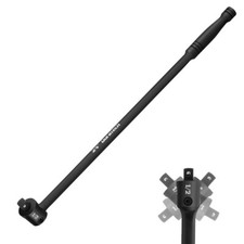 DURATECH 1/2'' Drive Heavy Duty Breaker Bar 24-Inch 240° Flex Head W/Detent Ball picture
