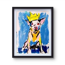 Aleph Original Abstract Art 14x11 Gallery Paper Expressionist Decor picture