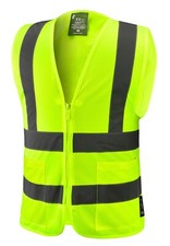  Crew Yellow  High Visibility Safety Vest With 2 Pockets picture