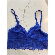 Victoria's Secret PINK Royal Blue Lace Bralette picture