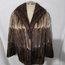 VTG Lark Lynn Genuine Mink Fur Coat Perfect for Upcycling Crafts or DIY Fur Vest picture