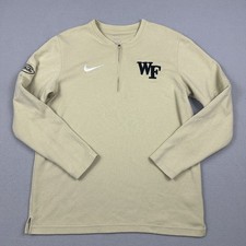 Wake Forest Sweatshirt Men Medium Gold Nike Football Dri-FIT Pullover NCAA ACC M picture