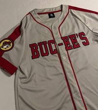 NEW Buc-ee’s Ohio 1982 #82 Baseball Jersey MEDIUM Beaver Logo Gray Store Merch picture