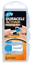 Duracell Size 675 Hearing aid batteries (60 Batteries), Exp 2028.  US Seller picture