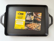 Lodge Seasoned Cast Iron Multi-Use Griddle 15.75 x 11.5 in USA picture
