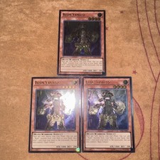 🔥 3x YUGIOH Bujin Yamato AP05-EN001 ULTIMATE RARE PLAYSET OTS PACK NEAR MINT picture