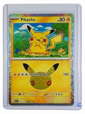Pokemon TCG Pikachu 050/128 (28/30) 30th Celebration Rare Holo Near Mint picture