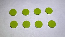 Lego Lot Of 8 Bright Yellowish Green 2x2 Round Flat Tiles Tile City Part picture