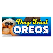 Deep Fried Oreos Vinyl Banner with Optional Sizes (Made in the USA) picture