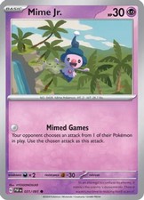Mime Jr. - 031/091 - Common - Reverse Holo (Near Mint) Paldean Fates - Psychic P picture