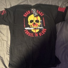 Grunt Style Men's Black Skull Flag Graphic Crew Neck Short Sleeve T-Shirt L picture