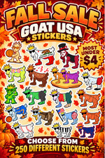 🍂Fall SALE 🍂🔥Rare Goat USA Stickers 🐐🔥Over 250 to choose from picture