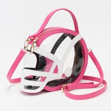 UNNI Transparent Clear American Football Helmet Shape Stadium Crossbody Bag picture