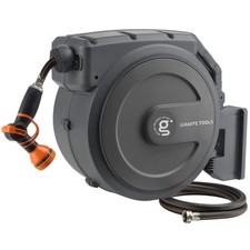 Giraffe Tools Retractable Garden Hose Reel Wall Mounted Full Size Watering Hose picture