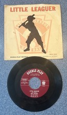 Little Leaguer Art Kassel 45rpm Record 1955 Double Play Baseball League Souvenir picture
