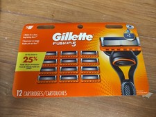 Gillette  Fusion 5 Razor Blades - 12 Refill Cartridges ~ NEW picture