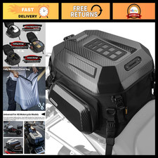 Expandable Waterproof Motorcycle Tail Bag, 23-35L Hard Shell Rear Seat Luggage w picture