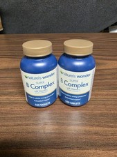 2pk - Nature's Wonder Super B Complex B with Vitamin C 150 Tablets (Exp 10/26) picture