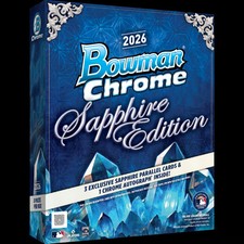 PYT #2898 - 5x 2026 Bowman Chrome Sapphire Baseball Hobby Boxes (Half Case) picture