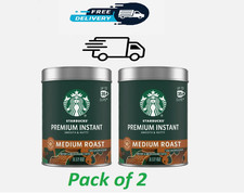 (2 Pack) Starbucks Premium Medium Roast Instant Coffee 3.17 Oz 100% Arabica Rich picture