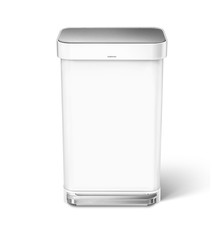 simplehuman 55L Rectangular Step Can with Liner Pocket Hands-Free Trash Can picture