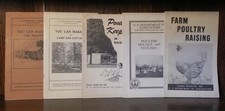 1930s-50s Vintage U.S. Department Handbooks on Homesteading - Poultry Wood Camps picture