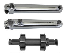 Bicycle 3PC CR-MO Crank Set 175mm USA/BB 8t BMX MTB Bike Chrome BMX Bike picture