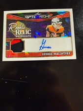 2025 Leaf Optichrome Relic Red Laser George MacIntyre Rookie Auto Patch 2/2 picture