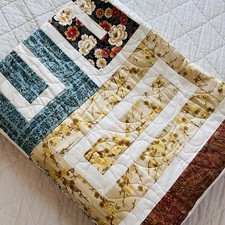 🌸 New Handmade Patchwork Quilt – 60” x 72” – 100% Cotton picture
