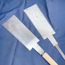 Vintage Japanese Old Hand saw Set Made by Miyano Carpentry Double edge ST #1 picture