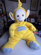 1998 Large Teletubbie Plush Doll Laa-Laa Stuffed Toy 34 Inches Tall picture